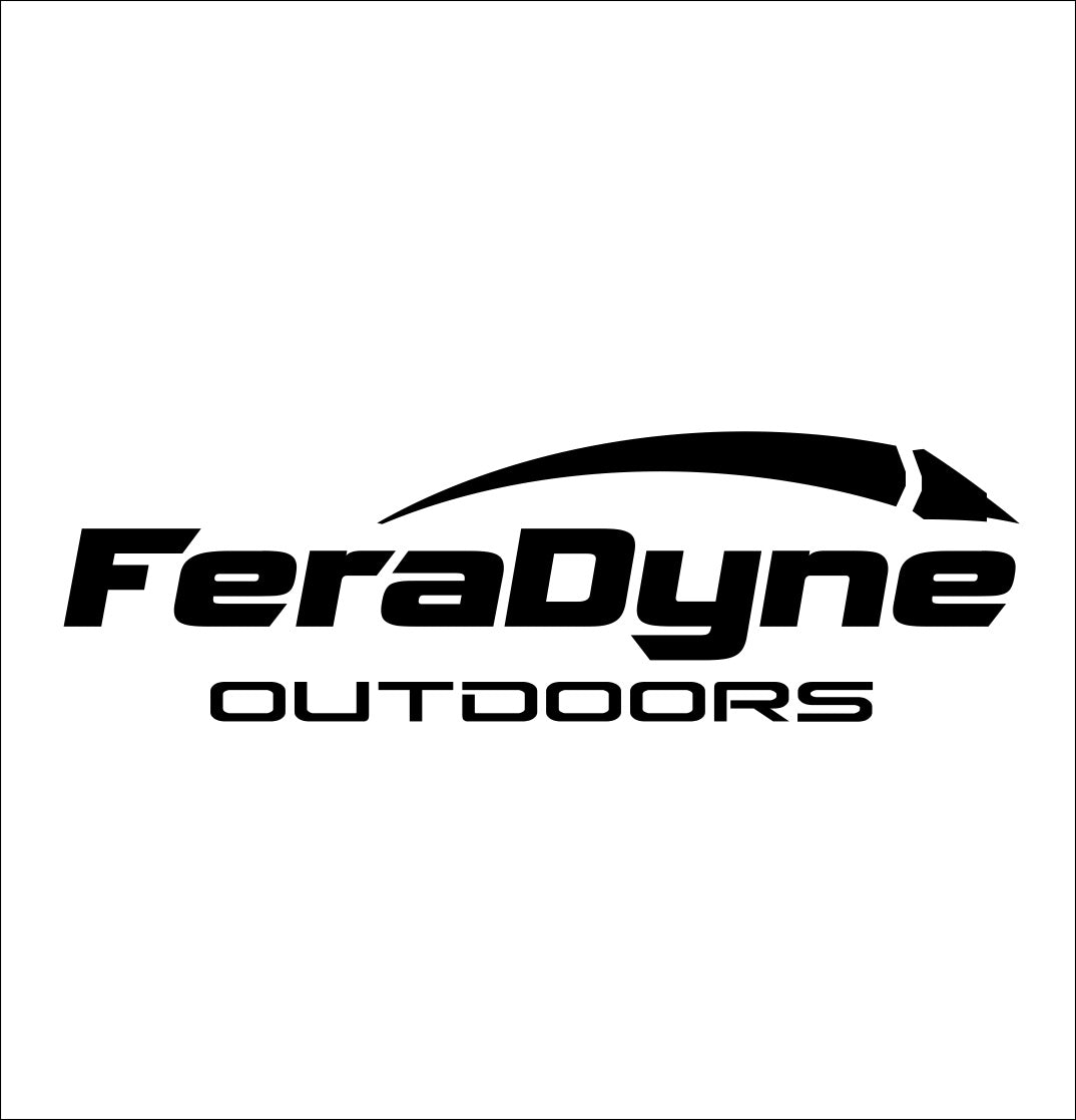 feradyne outdoors decal, hunting fishing decal, car sticker