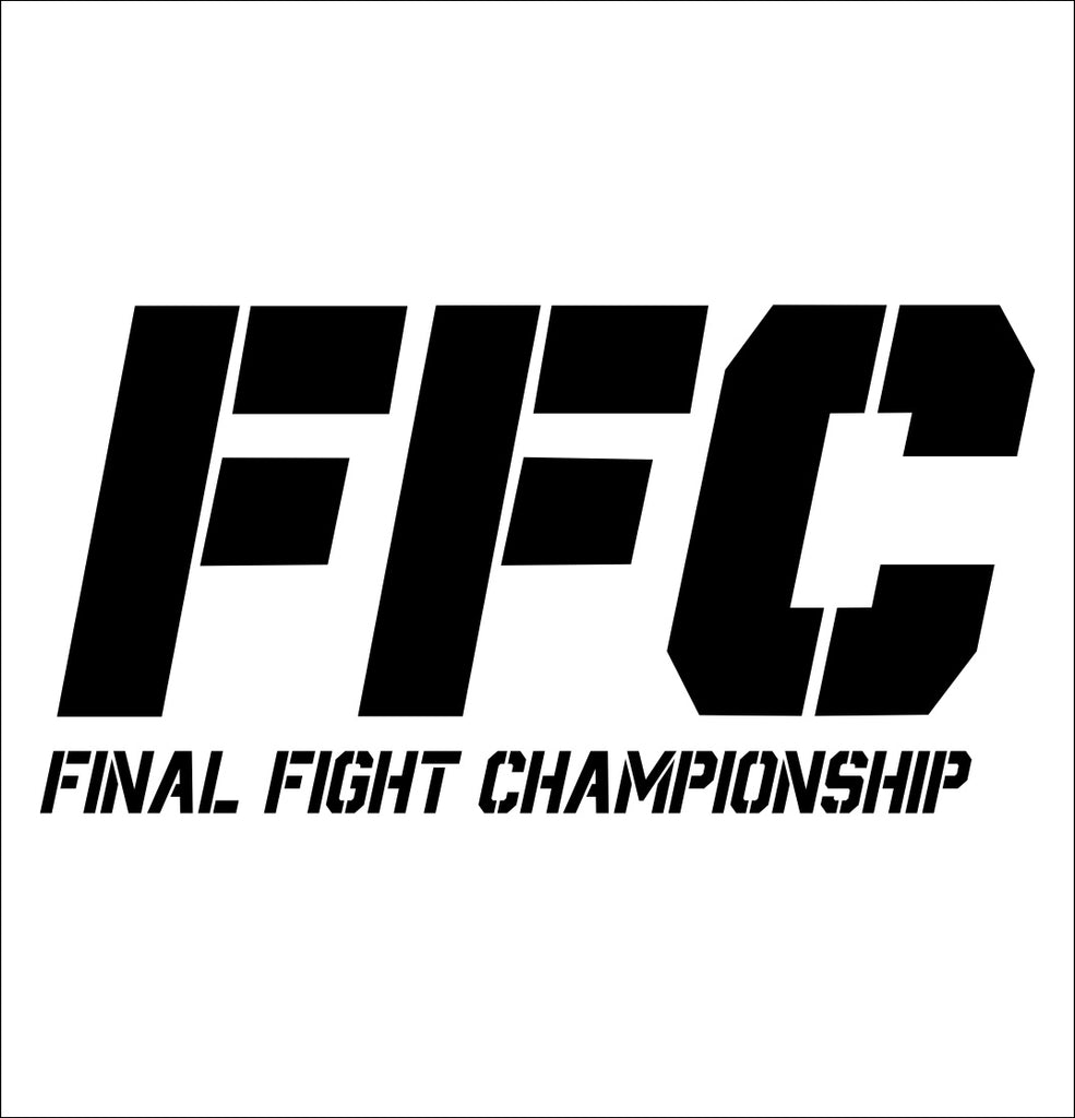 FFC decal, mma boxing decal, car decal sticker