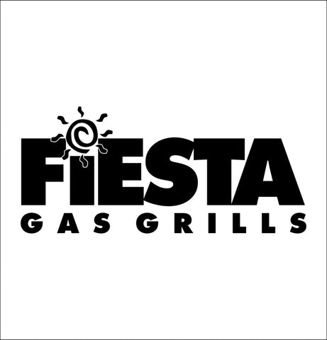 Fiesta Grills decal, barbecue, smoker decals, car decal