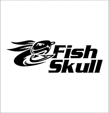 Fish Skull Fly Fishing decal, sticker, hunting fishing decal