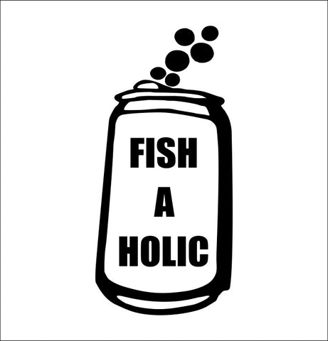 fishaholic fishing decal