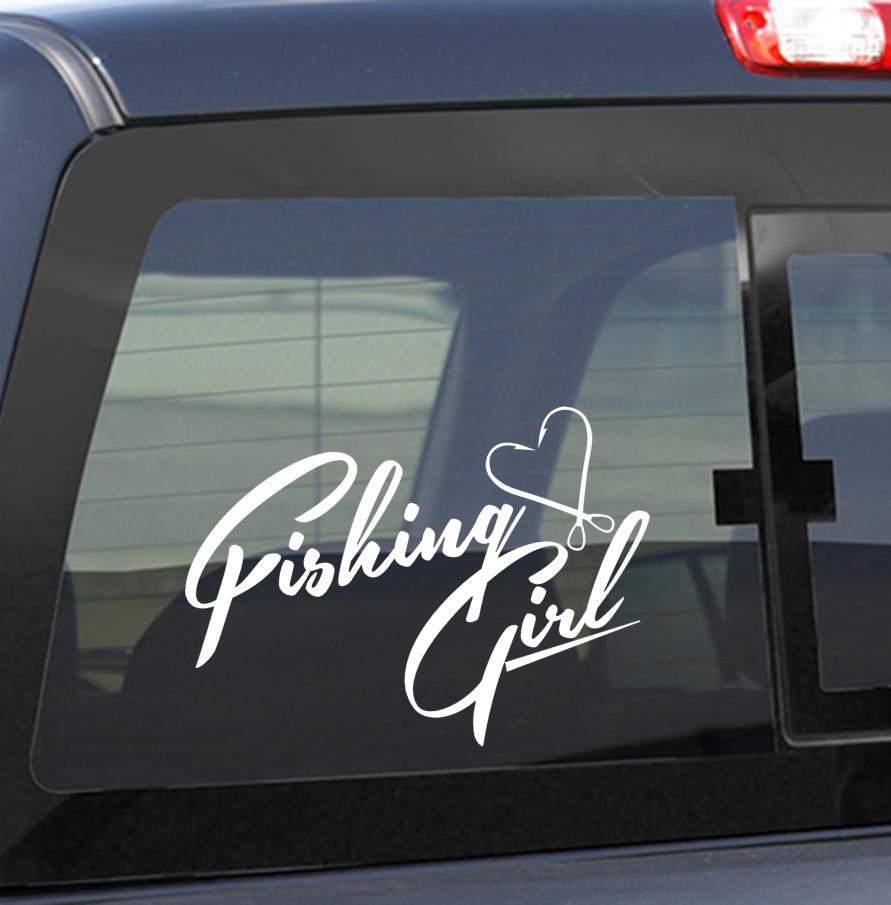 Fishing girl 2 fishing decal – North 49 Decals
