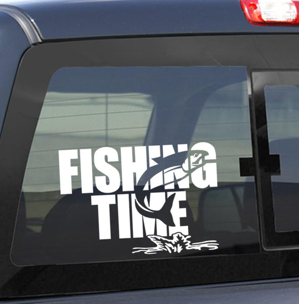 fishing decals, car decal sticker