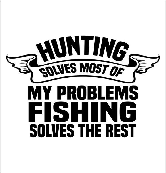 Fishing Solves The Rest fishing decal