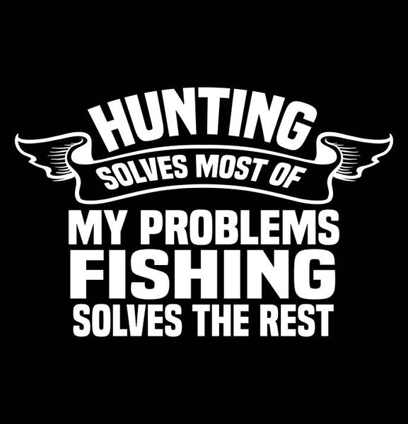 Fishing Solves The Rest fishing decal