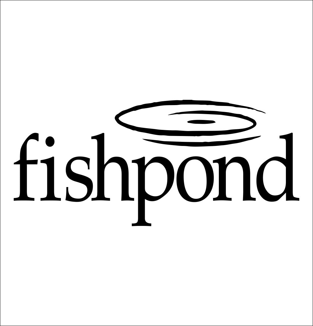 fishpond decal, sticker, hunting fishing decal, car sticker