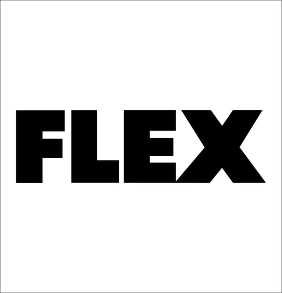 flex tools decal, car decal sticker