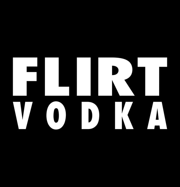 Flirt Vodka decal, vodka decal, car decal, sticker