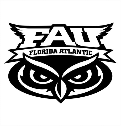 Florida Atlantic Owls decal, car decal sticker, college football