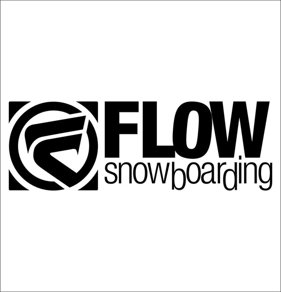 Flow Bindings decal, ski snowboard decal, car decal sticker