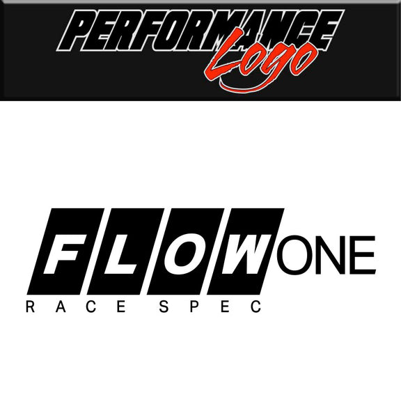 Flow One Wheels decal, performance car decal sticker