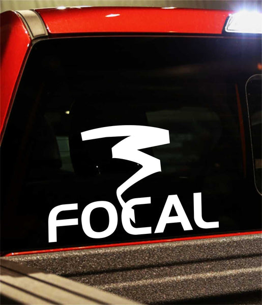 Focal decal, sticker, audio decal