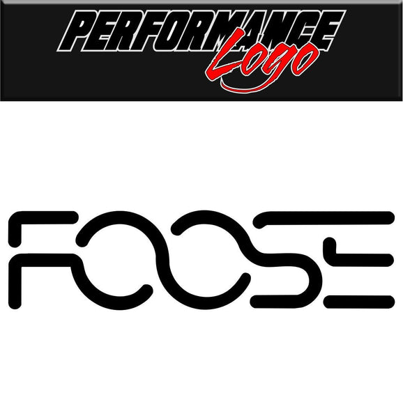 FOOSE decal performance decal sticker