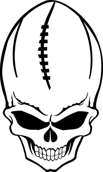 football sport skull decal - North 49 Decals