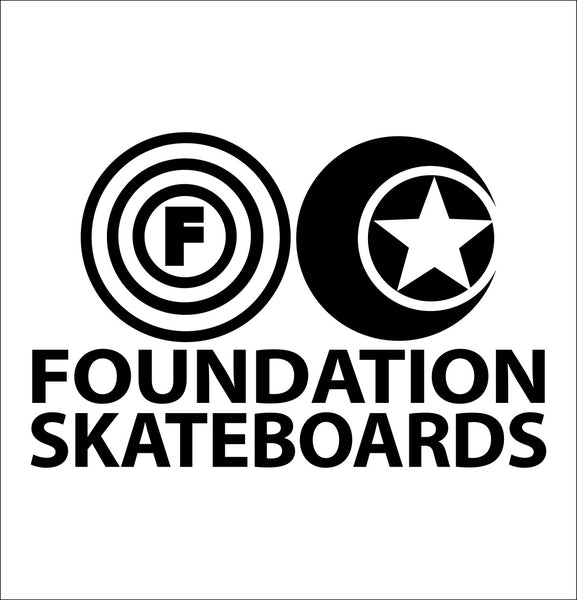 Foundation Skateboards decal, skateboarding decal, car decal sticker