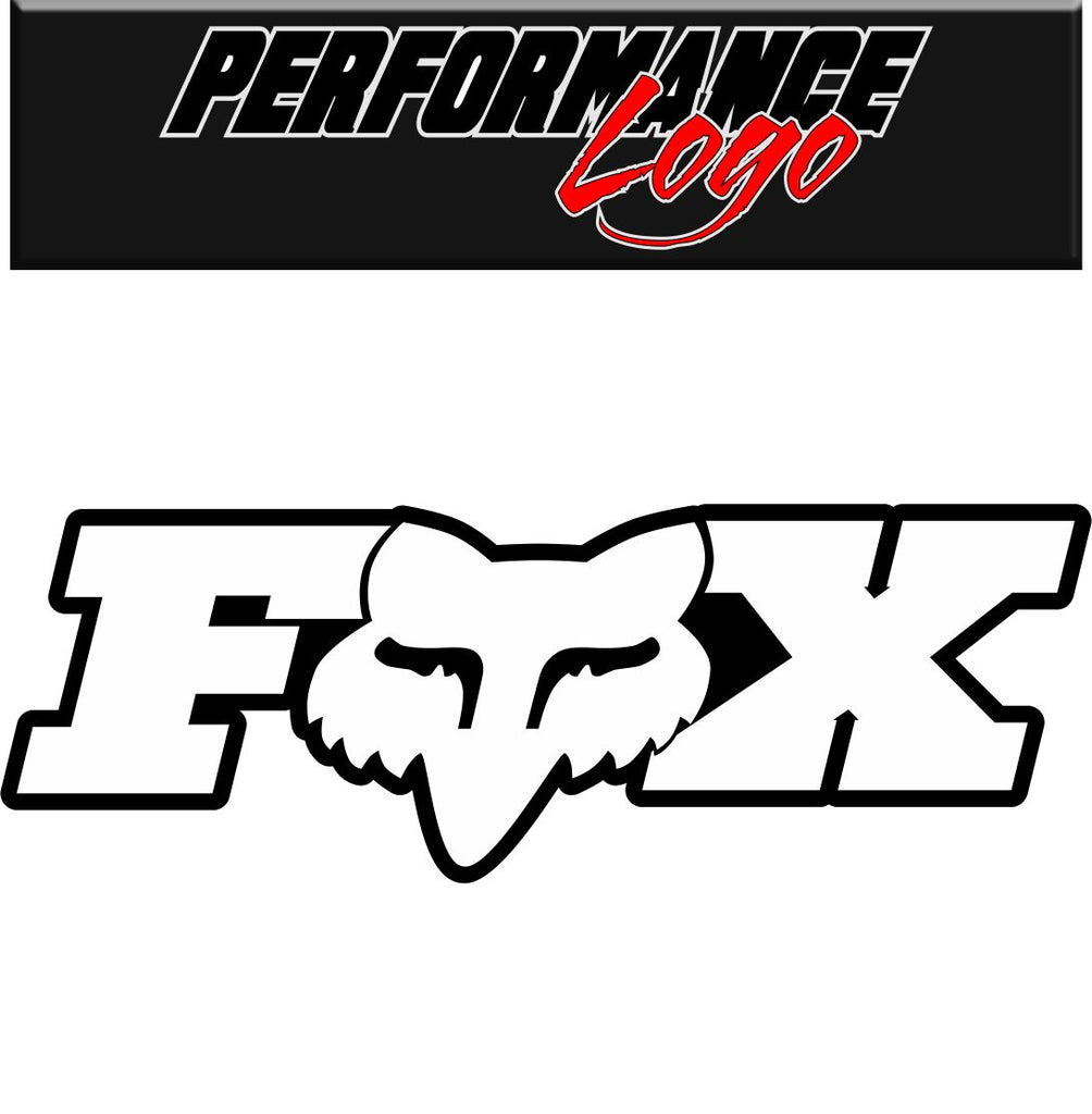 Fox decal performance decal sticker