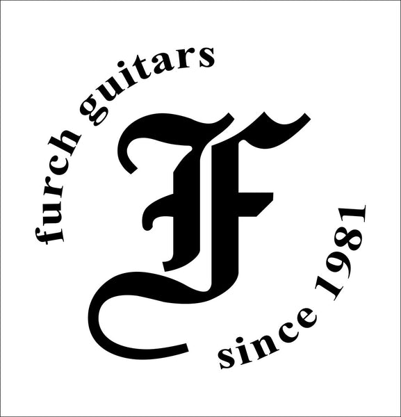 Furch Guitars decal, music instrument decal, car decal sticker