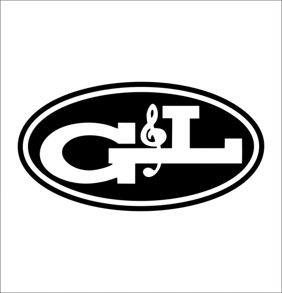 G & L Guitars decal, music instrument decal, car decal sticker