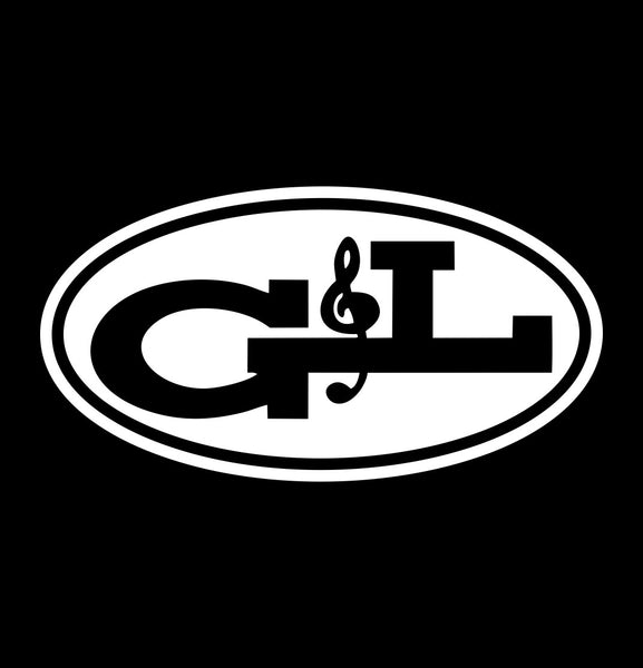 G & L Guitars decal, music instrument decal, car decal sticker