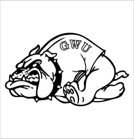 Gardner Webb Runnin Bulldogs decal, car decal sticker, college football