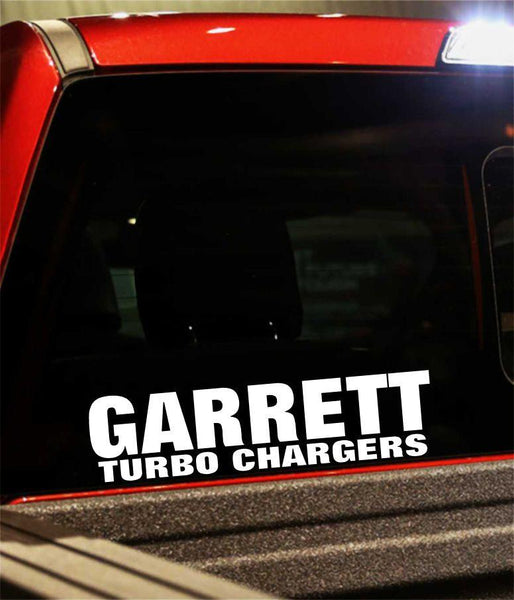 garrett turbo chargers performance logo decal - North 49 Decals