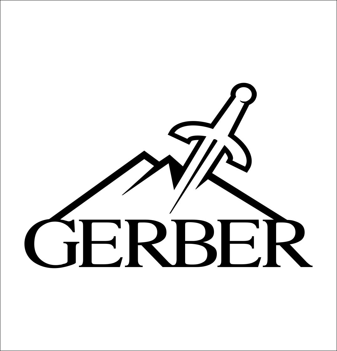 gerber gear decal, sticker, hunting fishing decal, car sticker b