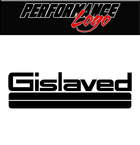Gislaved decal, performance car decal sticker