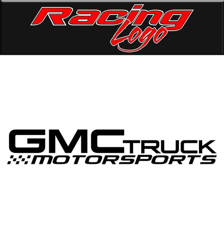 GMC Truck Motorsports Racing decal, racing sticker