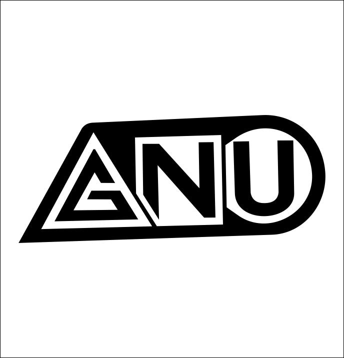 GNU Snowboards DECAL, Snowboard DECAL