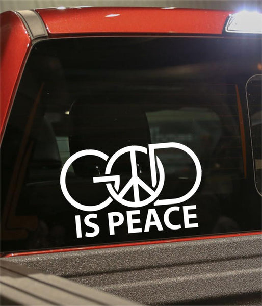 god is peace religious decal - North 49 Decals