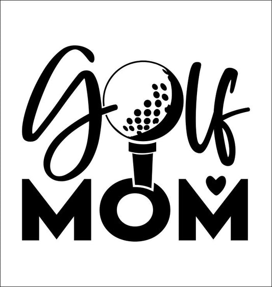 Golf Mom decal, sticker, golfing decal