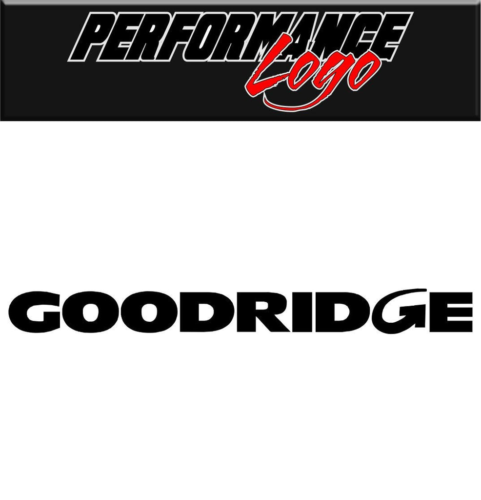 Goodridge decal performance decal sticker