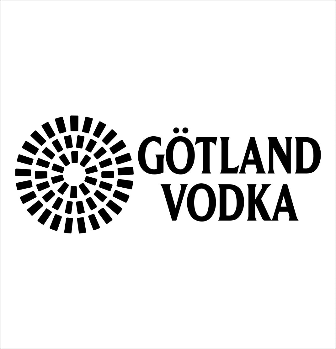 Gotland decal, vodka decal, car decal, sticker