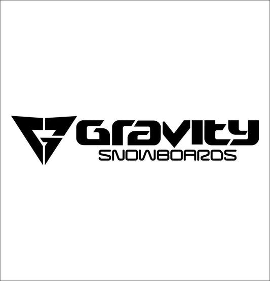 Gravity Snowboards decal, ski snowboard decal, car decal sticker