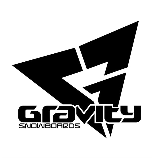 Gravity Snowboards decal, ski snowboard decal, car decal sticker