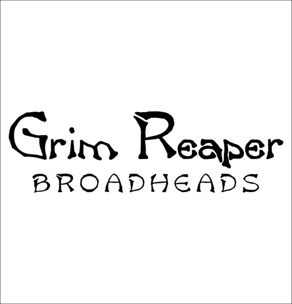 Grim Reaper Broadheads decal, fishing hunting car decal sticker