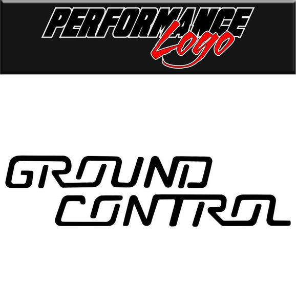 Ground Control decal performance decal sticker