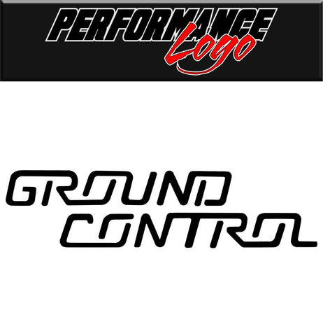 Ground Control decal performance decal sticker