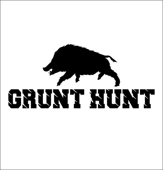 Grunt Hunt hunting decal