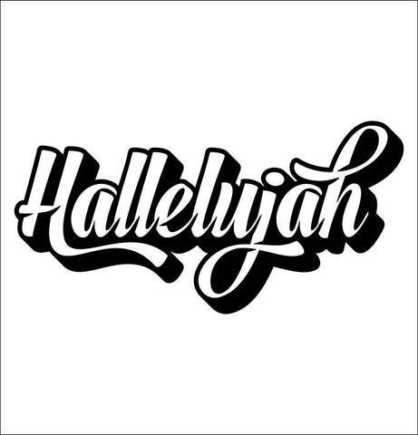 Hallelujah decal sticker