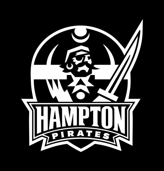 Hampton Pirates decal, car decal sticker, college football