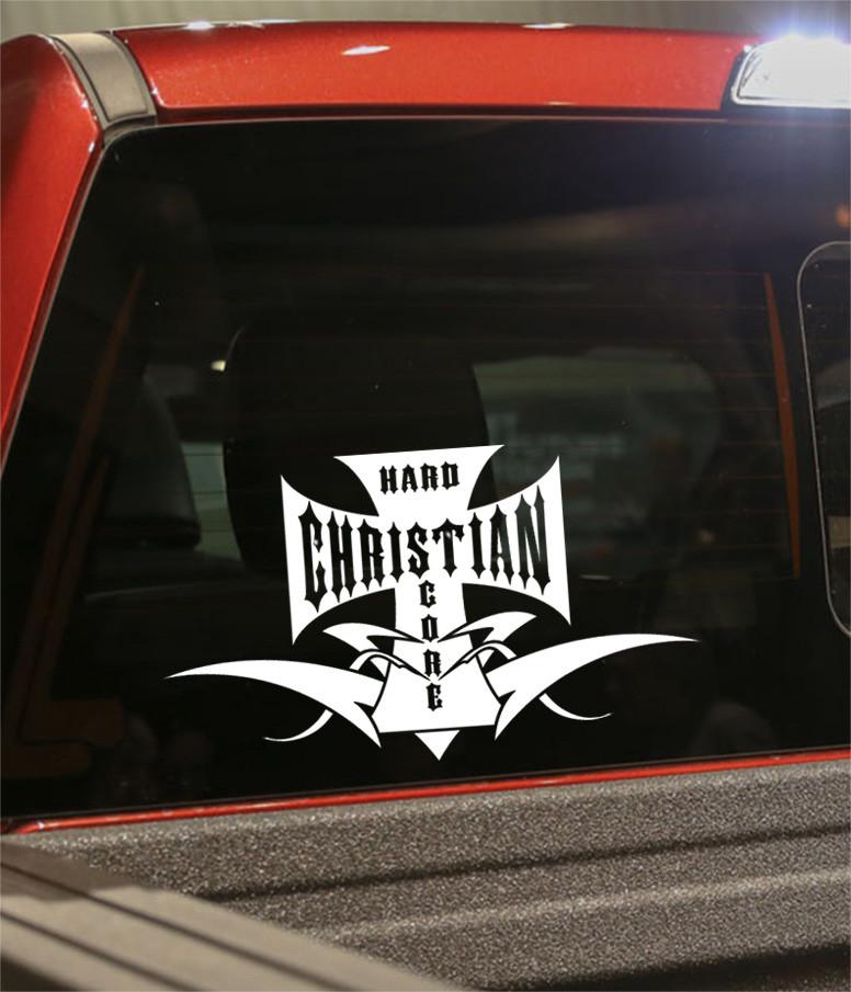 hard core christian religious decal - North 49 Decals