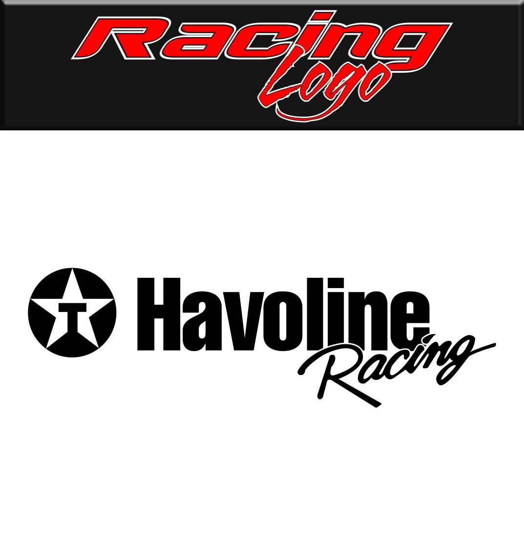 Havoline Racing decal, racing sticker