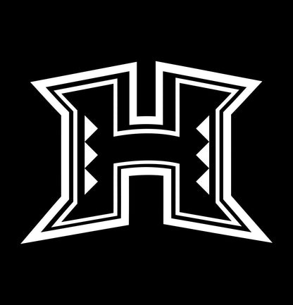 Hawaii Warriors decal, car decal sticker, college football
