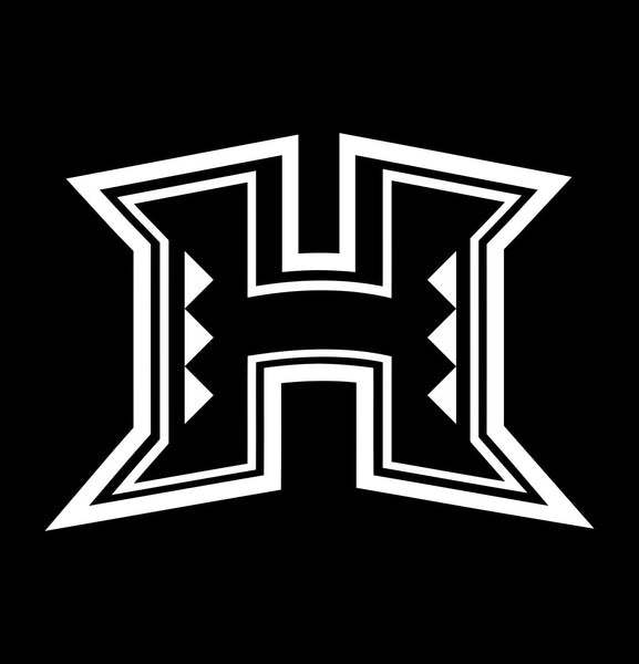 Hawaii Warriors decal, car decal sticker, college football