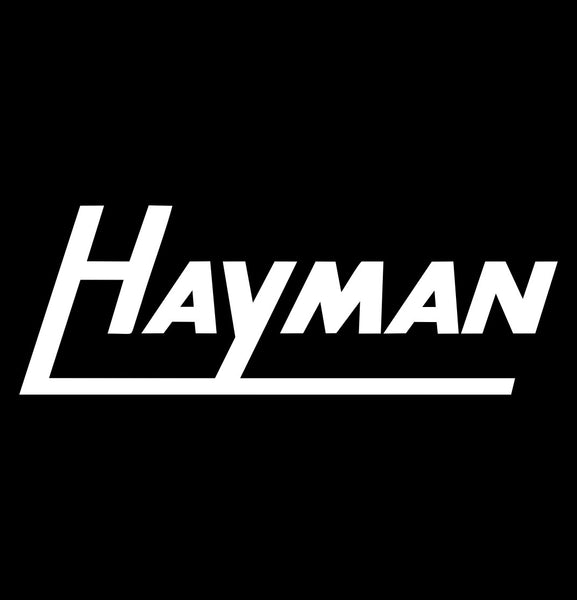Hayman decal, music instrument decal, car decal sticker
