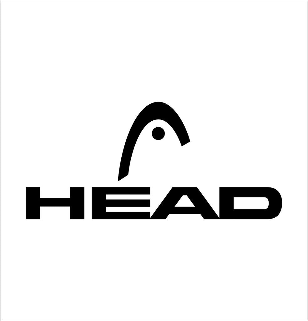 head sports decal, car decal sticker
