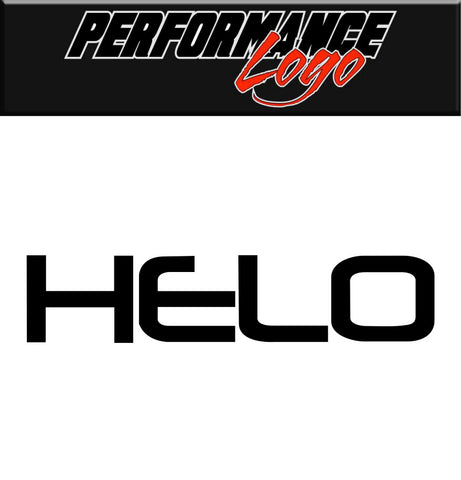Helo Wheels decal, performance car decal sticker