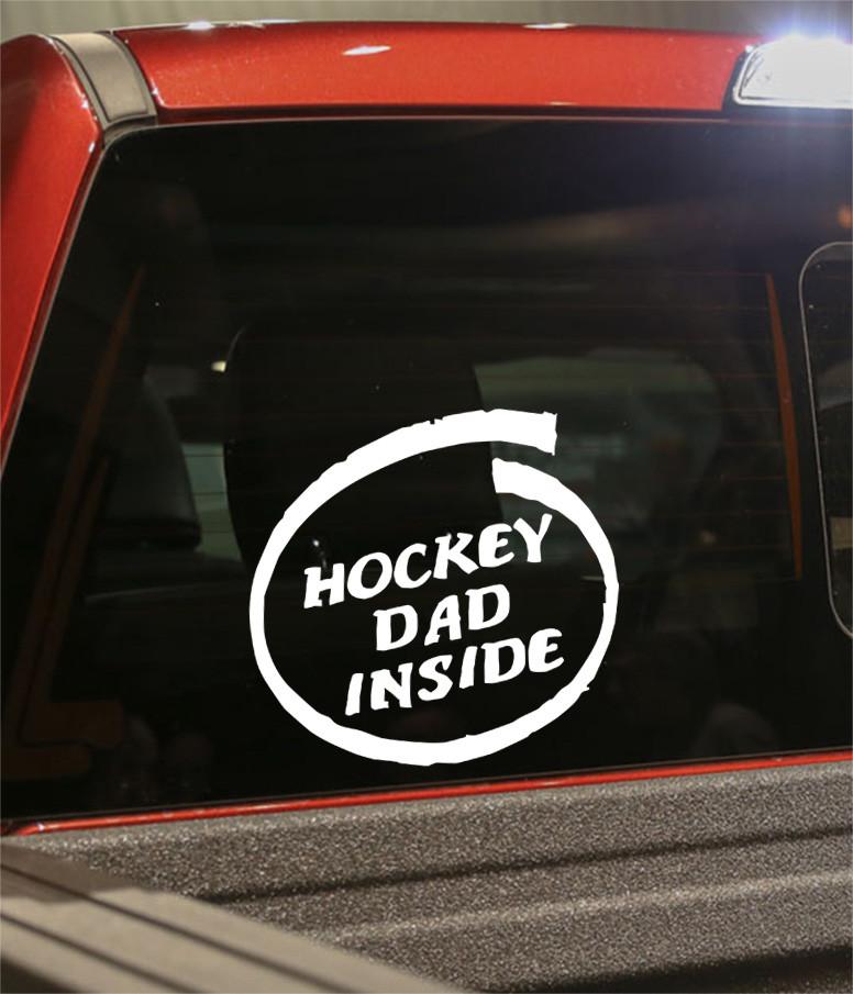 hockey dad inside hockey decal - North 49 Decals