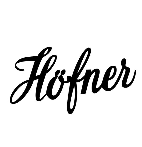 Hofner decal, music instrument decal, car decal sticker